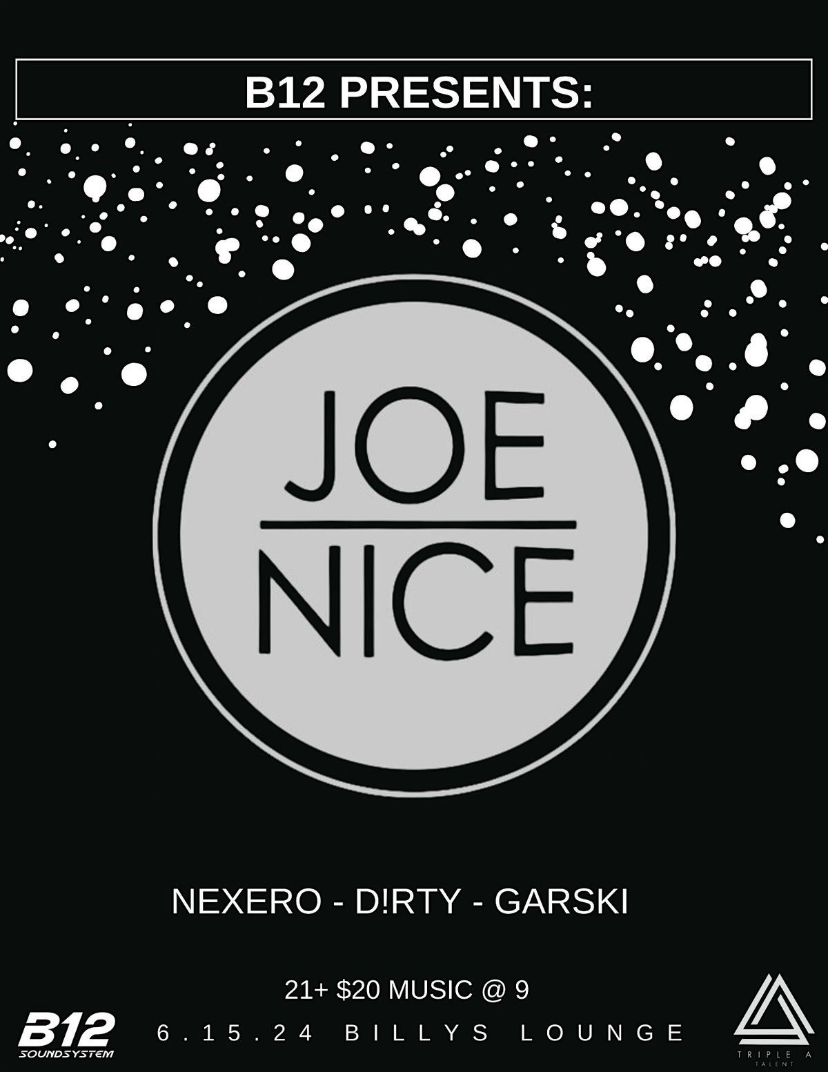 B12 Presents: Joe Nice