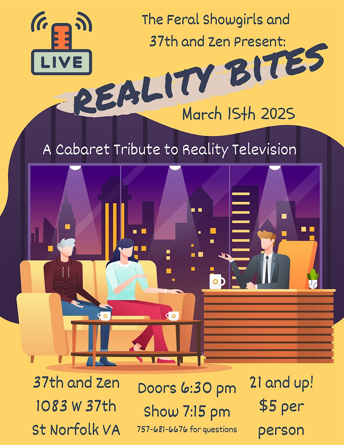 Cabaret Dinner Theater: Reality Bites: Reality TV Edition!