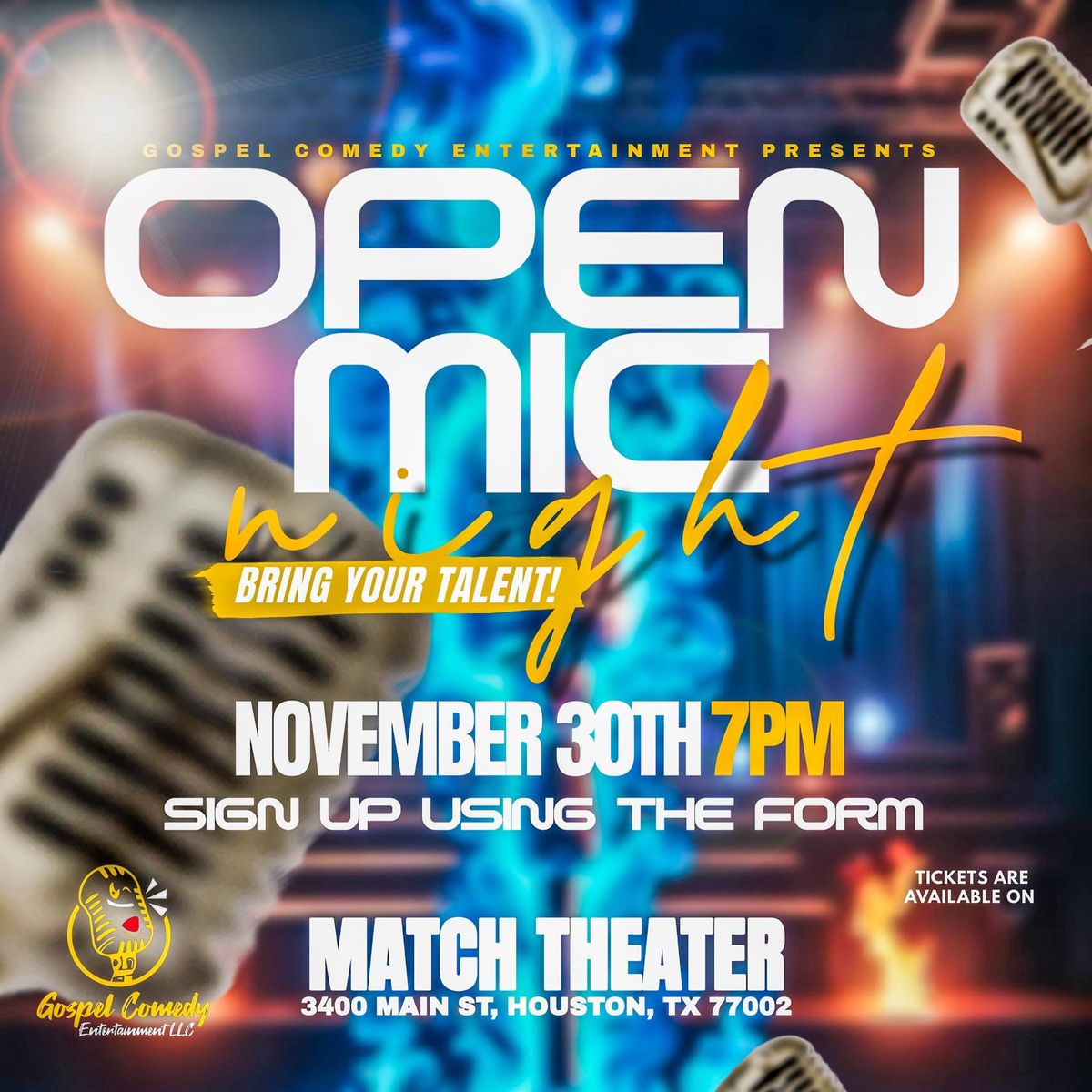 Gospel Comedy Entertainment Open Mic