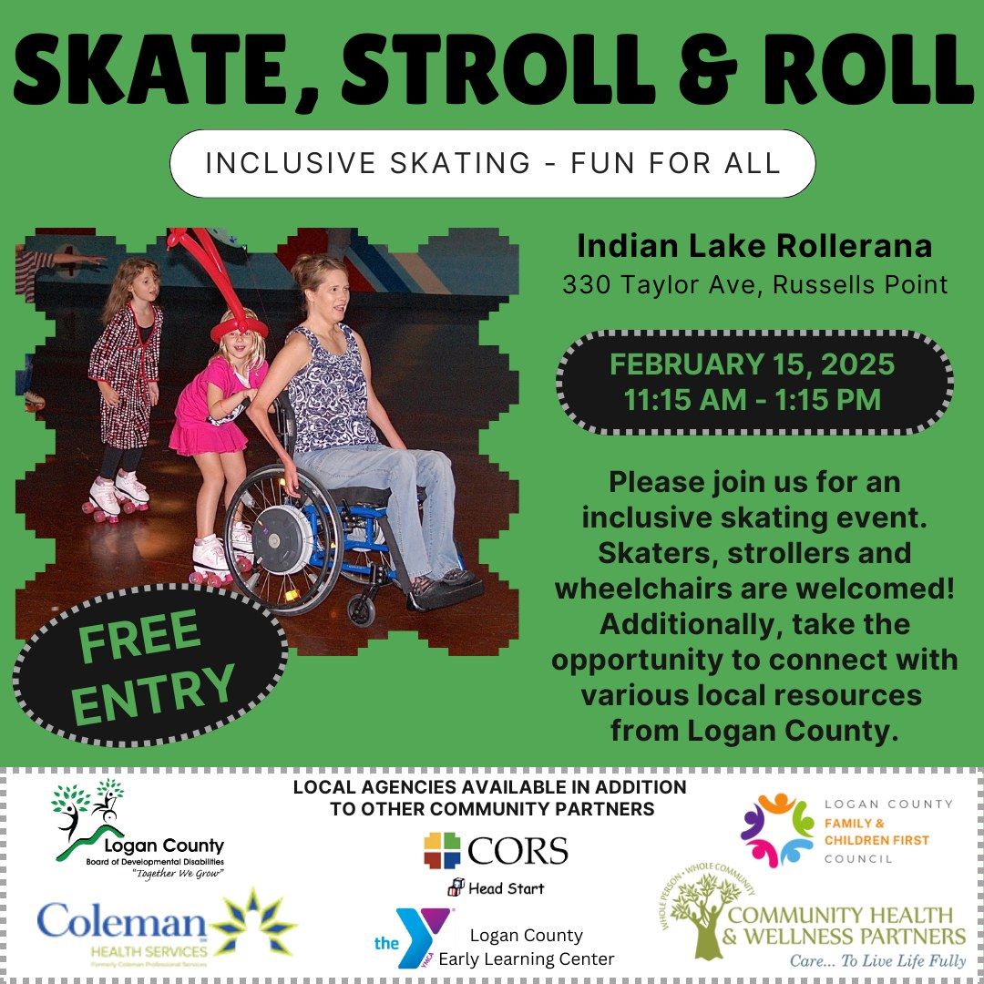 Skate, Stroll & Roll - Inclusive Skating - Fun for All