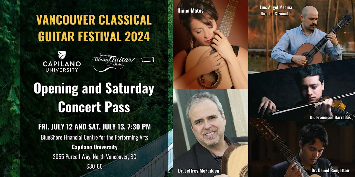 Vancouver Classical Guitar Festival - Concert Pass