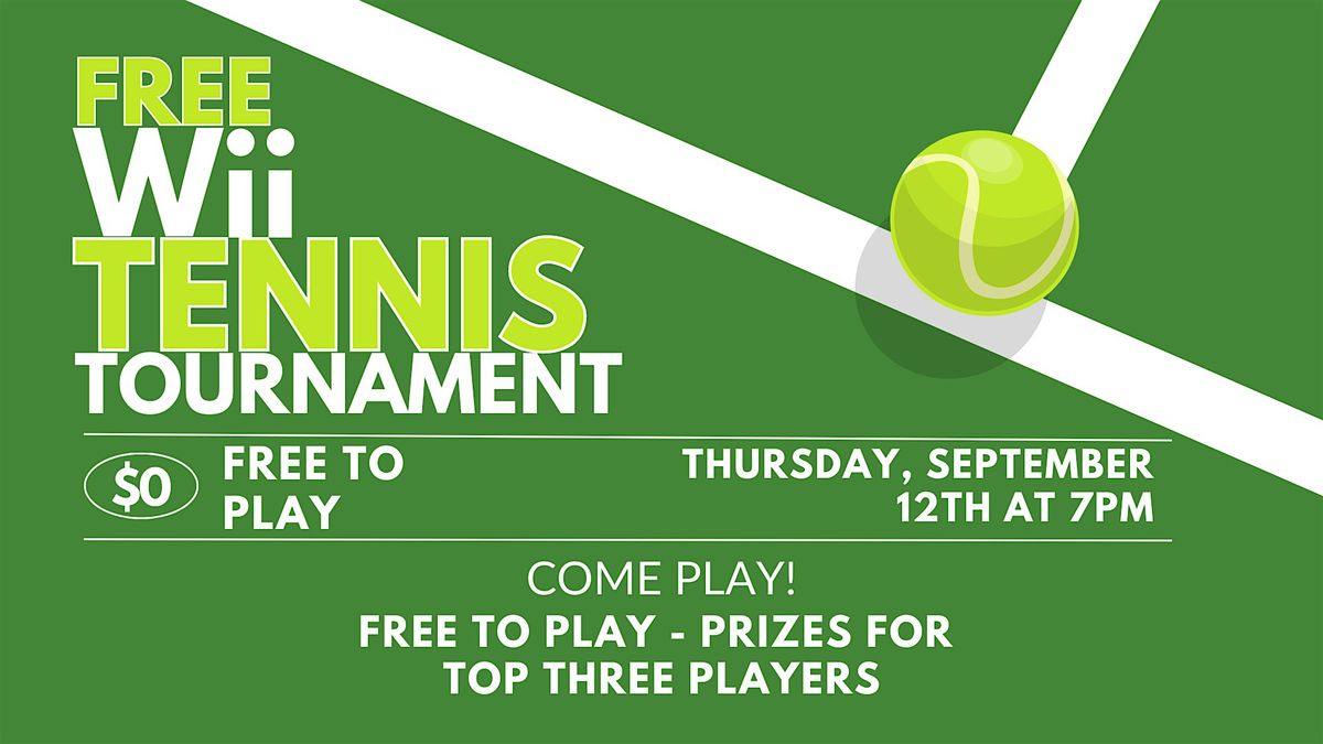 FREE Wii Tennis Tournament