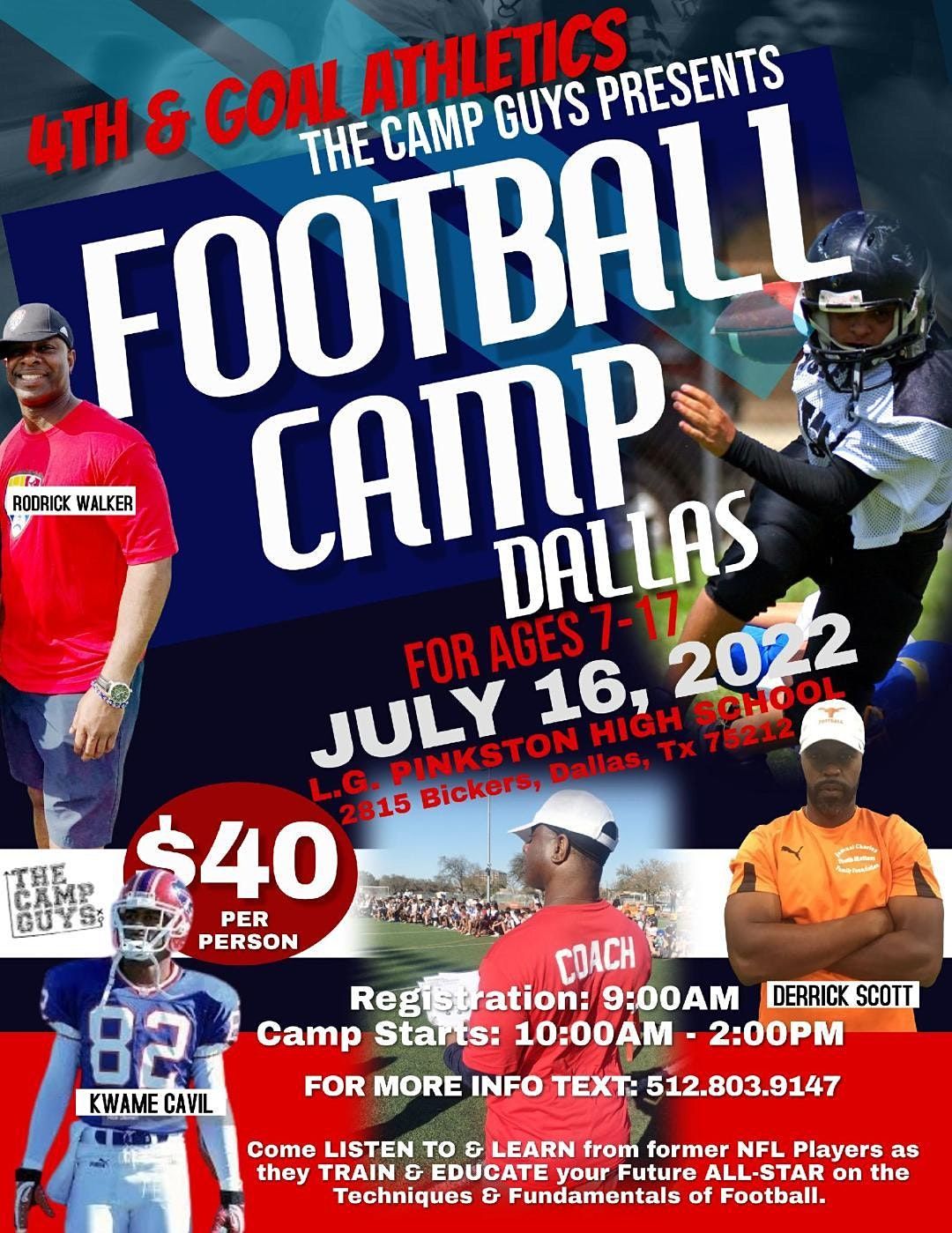 NFL YOUTH FOOTBALL CAMP \/ DALLAS TX
