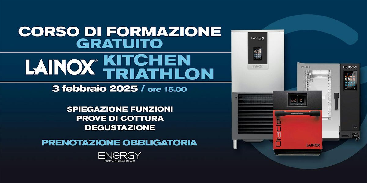 Corso professionale LAINOX: Scopri la Cucina 4.0 con il Kitchen Triathlon