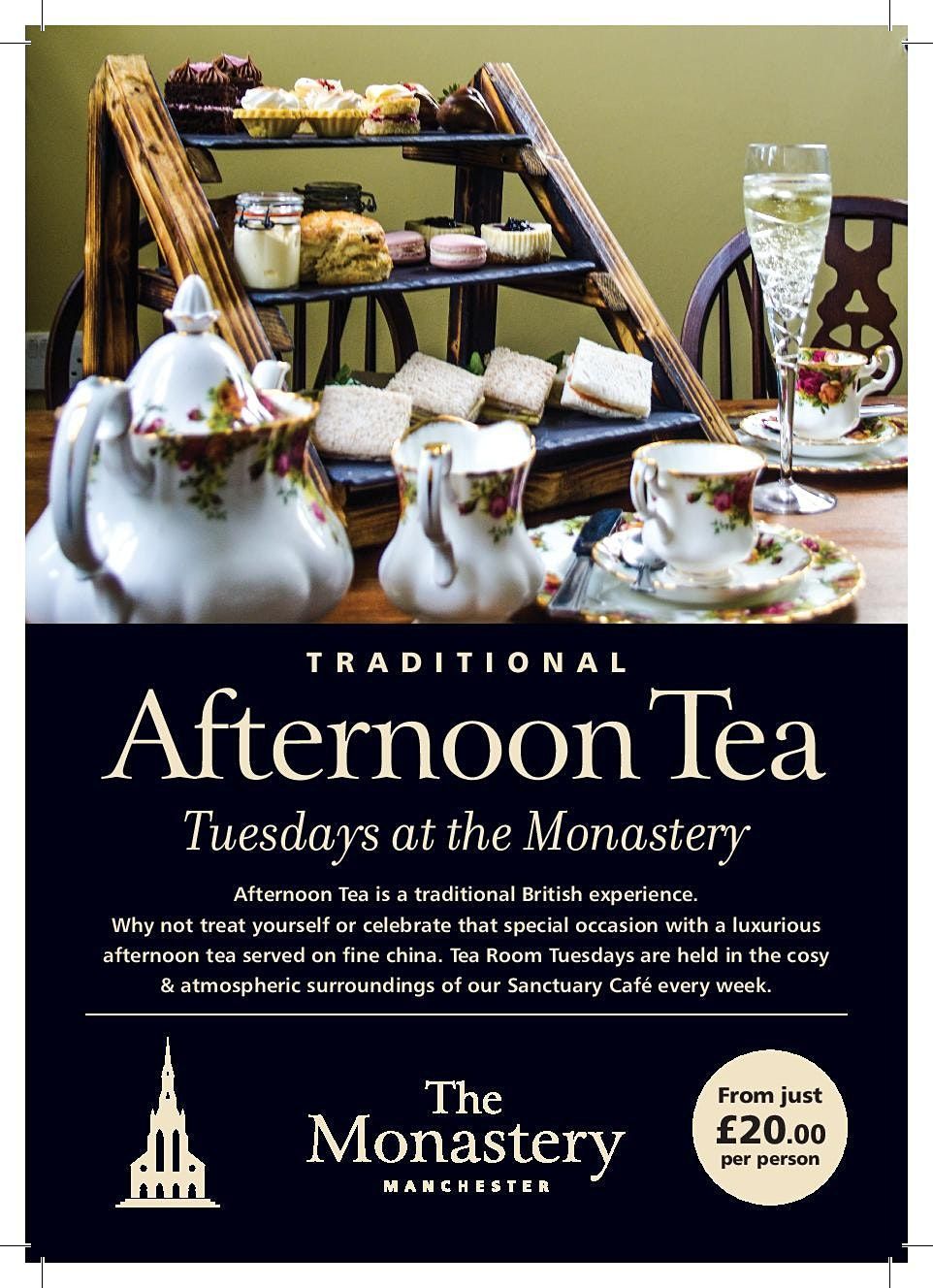 Tea Room Tuesdays at the Sanctuary Caf\u00e9 | Festive Afternoon Tea