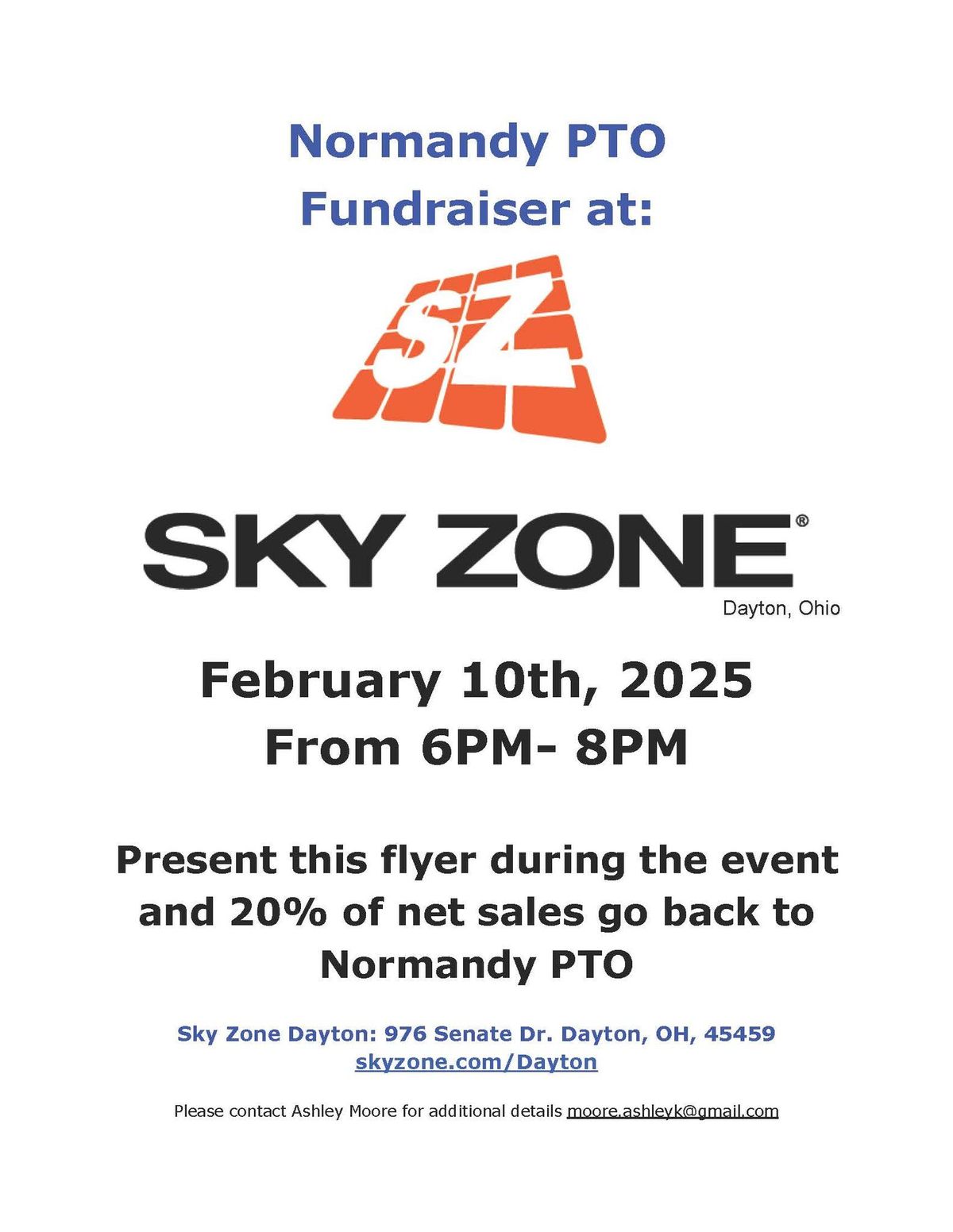 Sky Zone Fundraiser