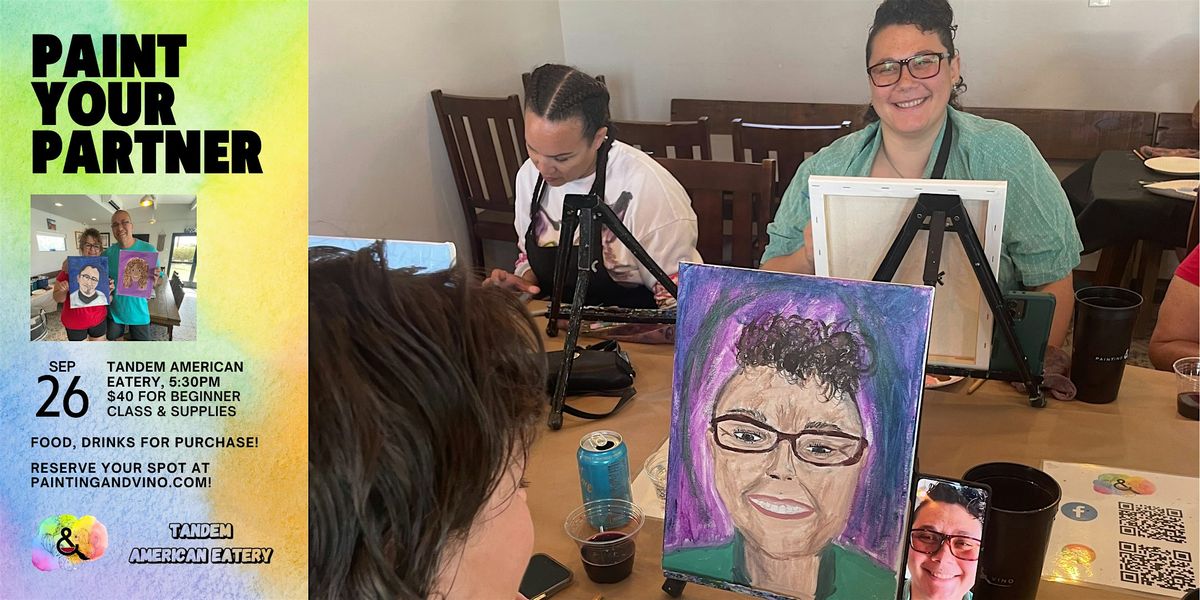 Beginner Paint Your Partner Class at Tandem American Eatery