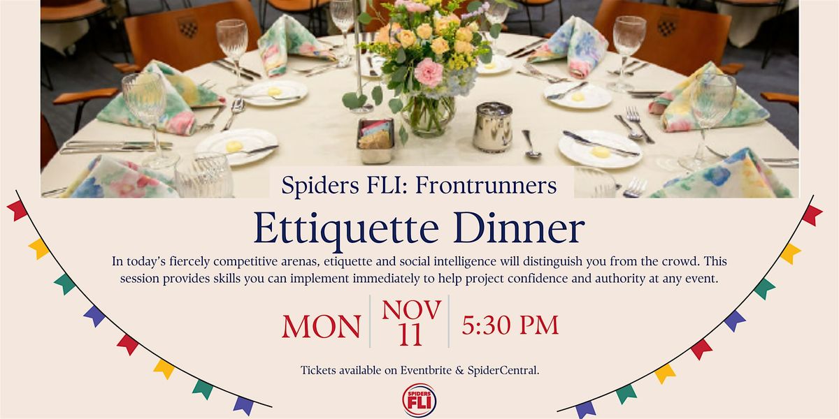 Etiquette Dinner