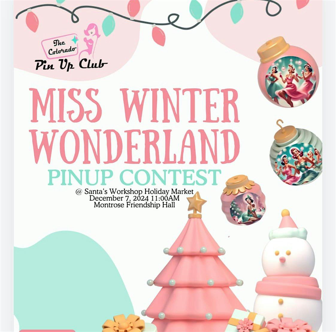 Miss Winter Wonderland Pinup Contest 2024