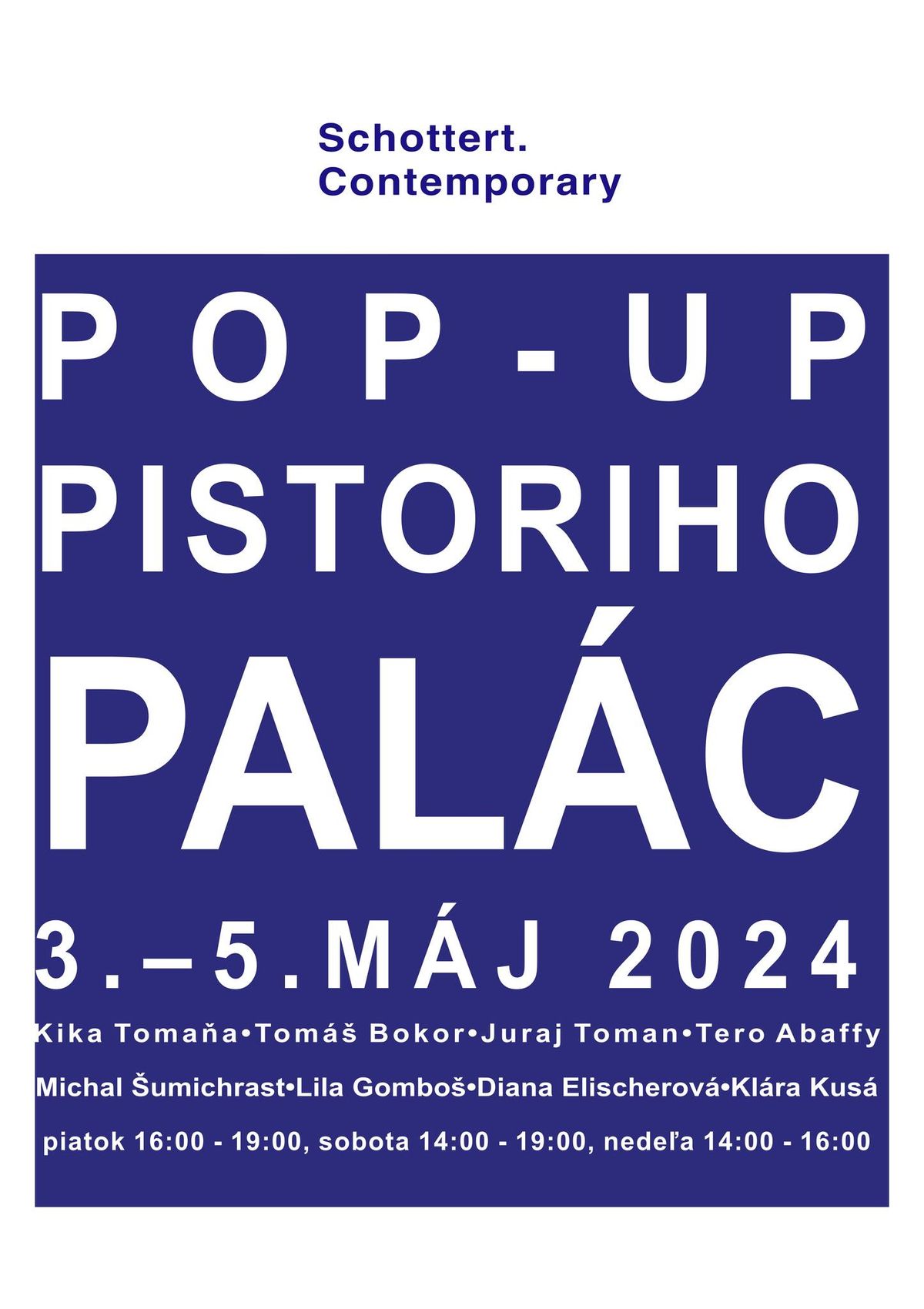 POP-UP Pistoriho Pal\u00e1c 2024