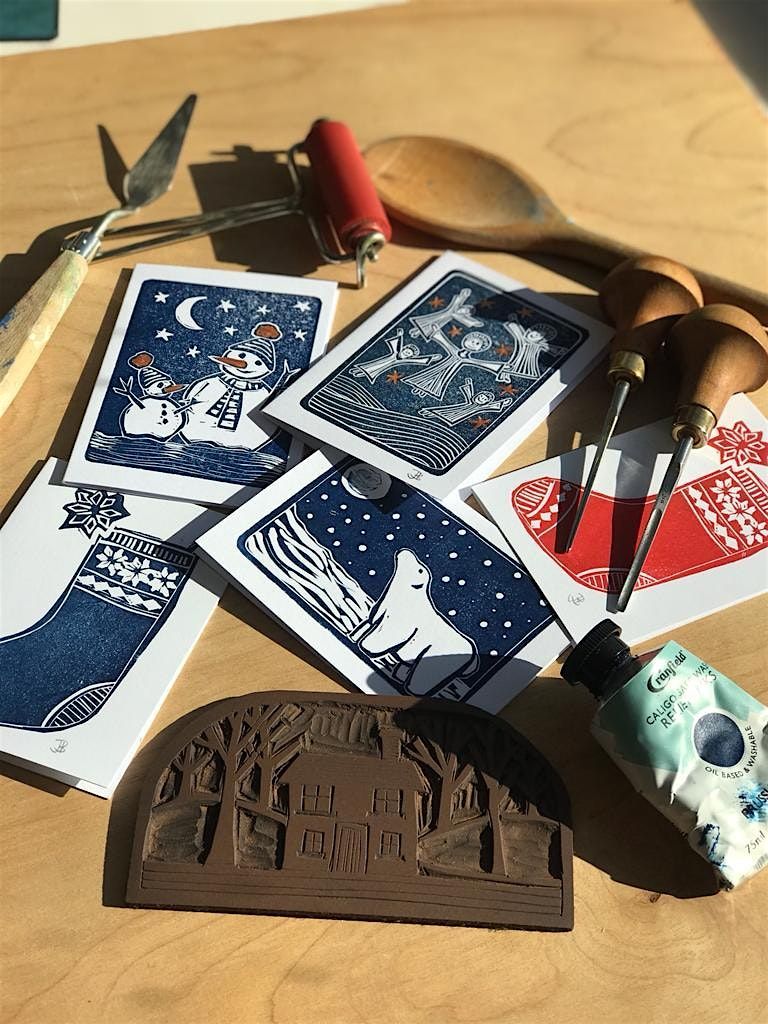 Linocut Printmaking for Christmas