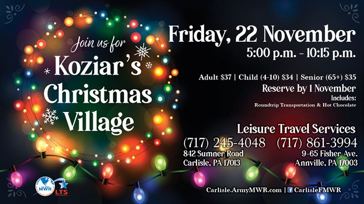 Koziar's Christmas Village Bus Trip