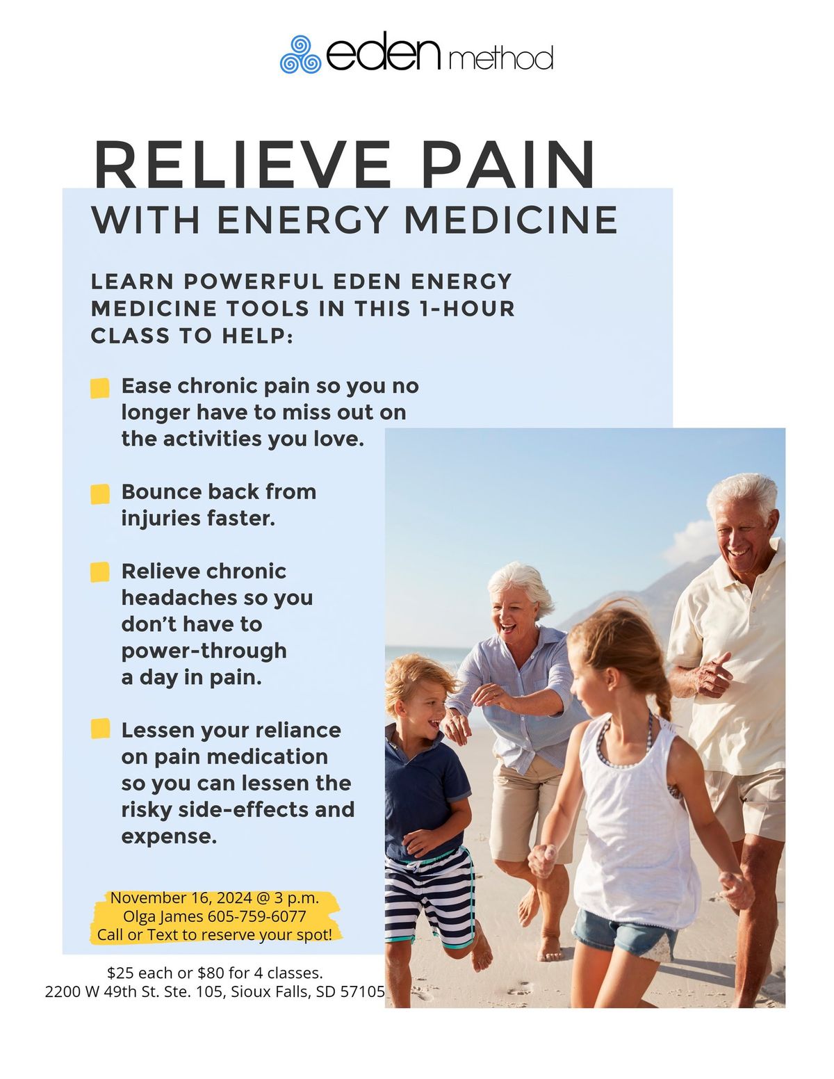 Relieve Pain With Eden Energy Medicine