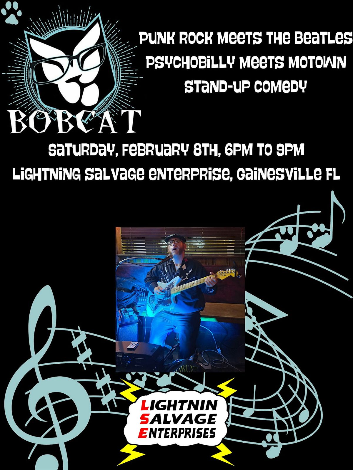 Bobcat Live At Lightning Salvage Enterprise, Gainesville FL