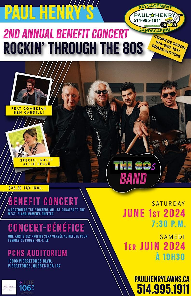 Paul Henry's 2nd Annual Benefit Concert - Rockin' Through the 80s