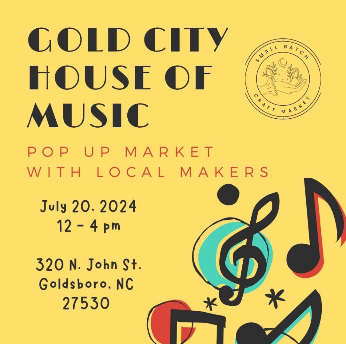Pop Up Market @ Gold City House of Music