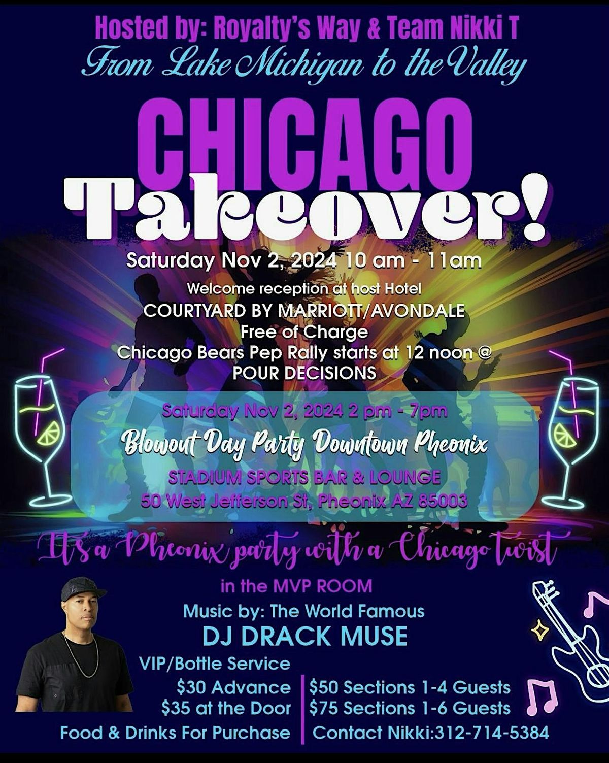 Early Birds Blowout Day Party Downtown Phoenix, Stadium Sports Bar