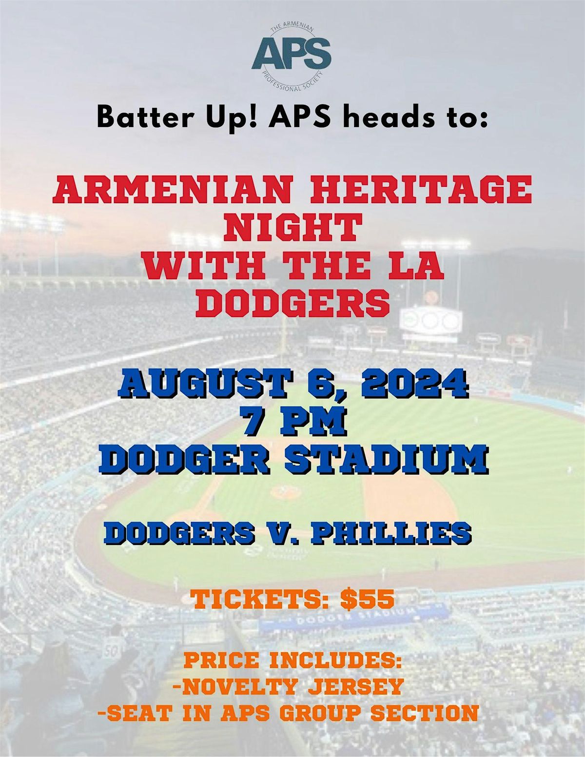 Armenian Heritage Night at the LA Dodgers Game!