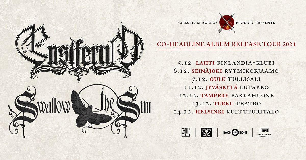 ENSIFERUM x SWALLOW THE SUN @ Rytmikorjaamo