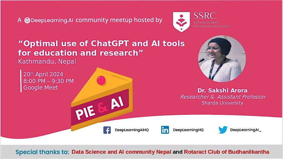 Pie & AI: Kathmandu - ChatGPT & AI tools for education & Research