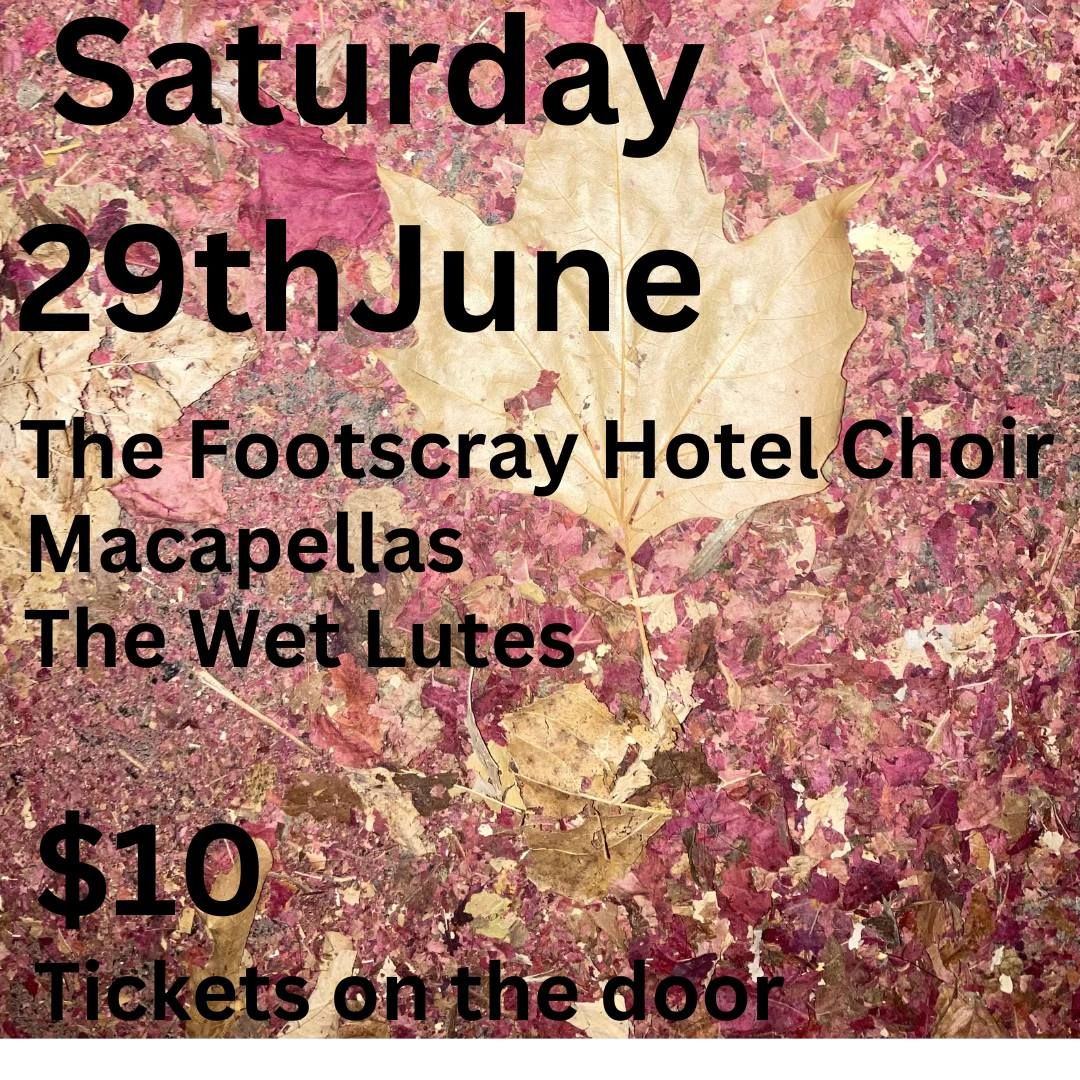 The Footscray Hotel Choir, Macapellas & The Wet Lutes
