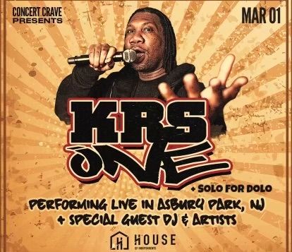 KRS-ONE \/ SOLO FOR DOLO 3\/1 House Of Independents, Asbury Park NJ