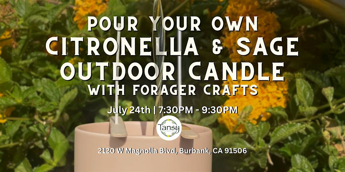 Citronella & Sage Outdoor Candles with Forager Crafts