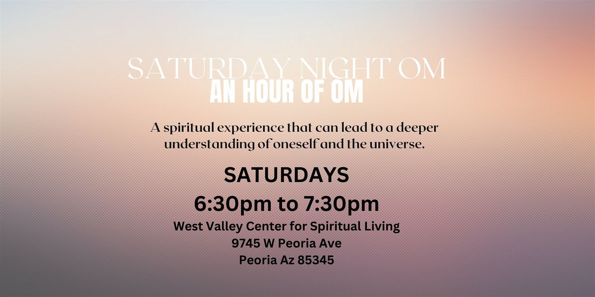 Saturday Night OM - An Hour of Chanting the Sacred Sound of Om