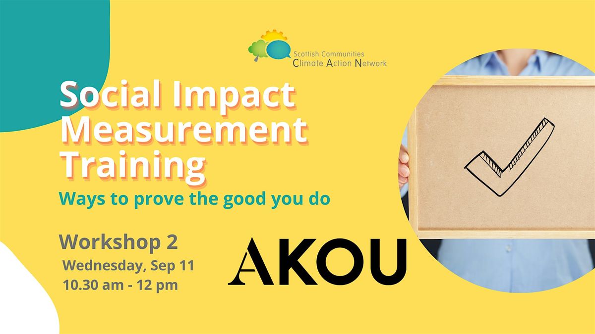 Social Impact Measurement Training with AKOU - Online