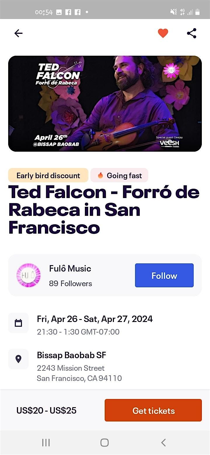 Ted Falcon-Forro de Rebeca in San Francisco