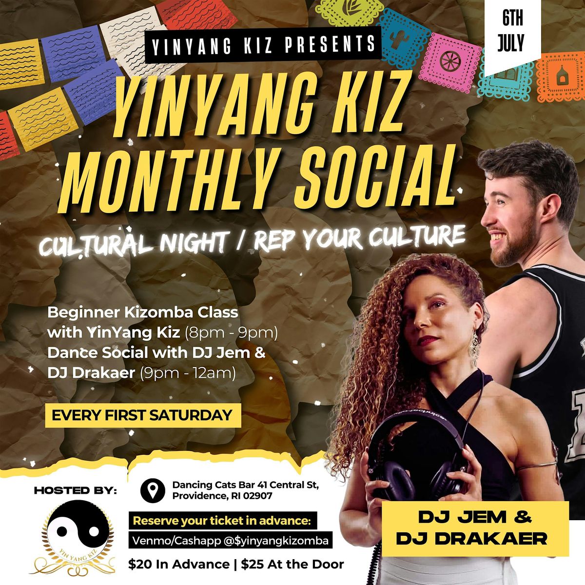 YinYang Kiz Monthly Social: Rep Your Culture Edition