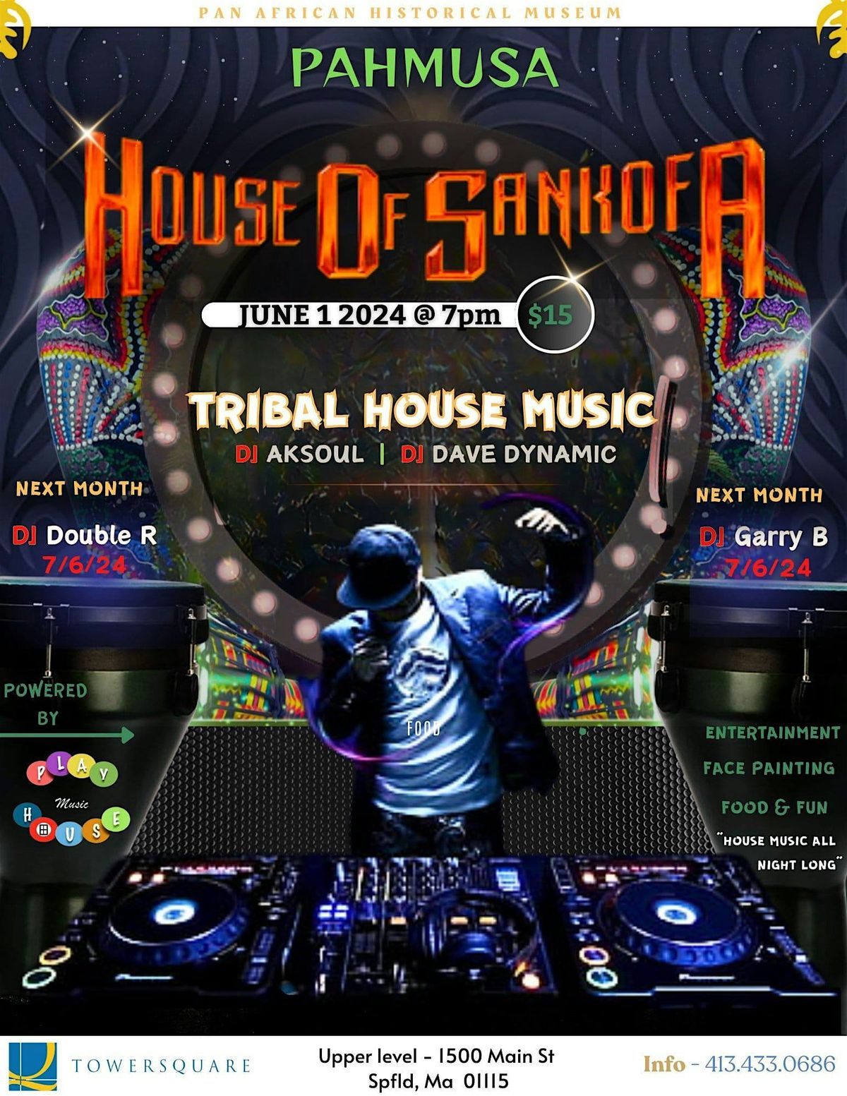 House of Sankofa Tribal House Music, Food & Fun Event