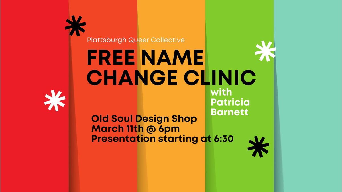 Free Name Change Clinic 