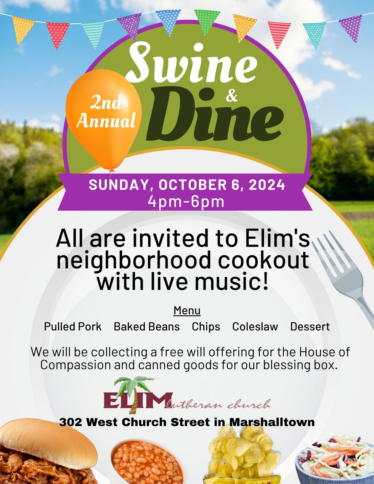 Swine & Dine: A Free Community Dinner!