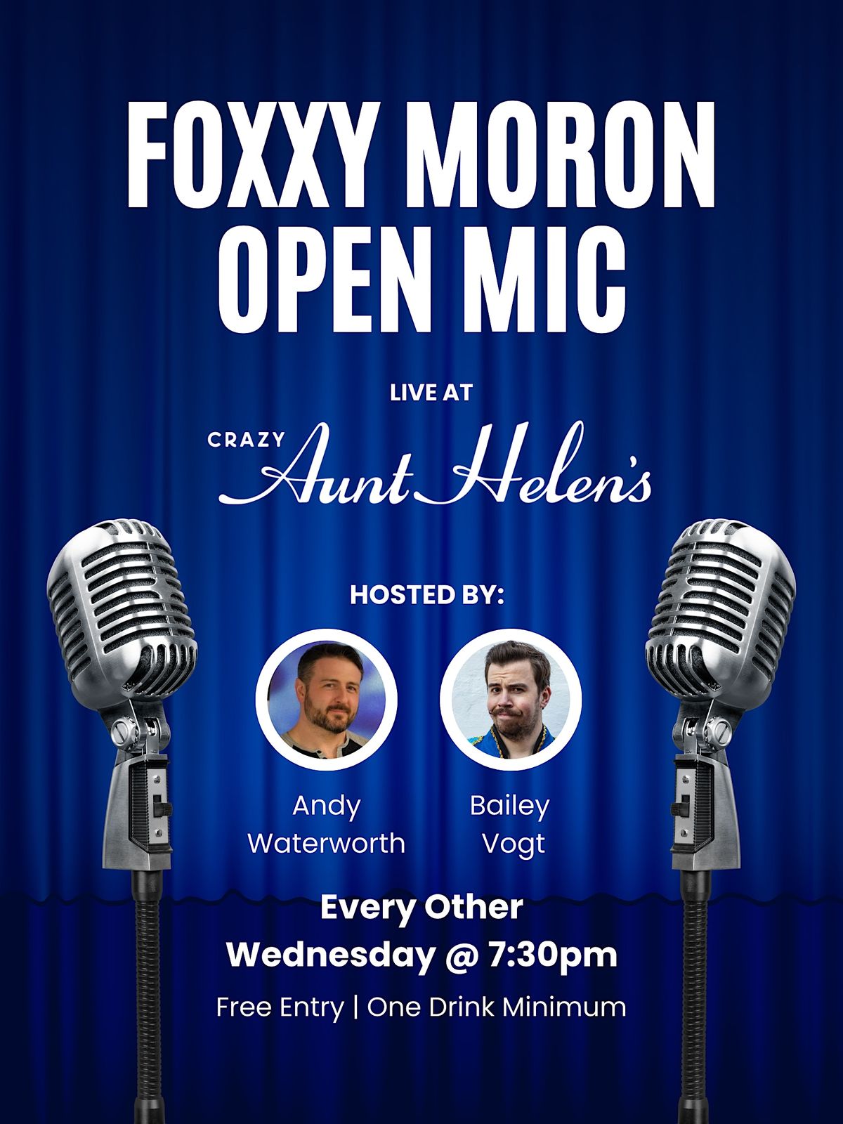 Foxxy Moron Comedy Hour Open Mic