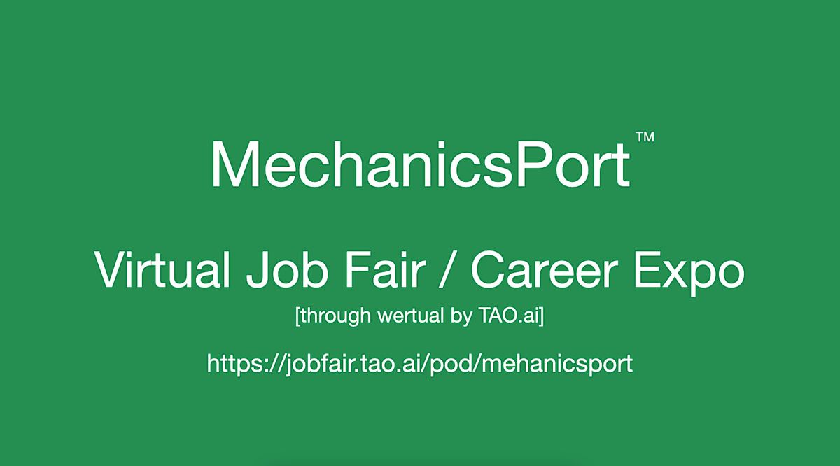#MechanicsPort Virtual Job Fair \/ Career Expo Event #Toronto #YYZ