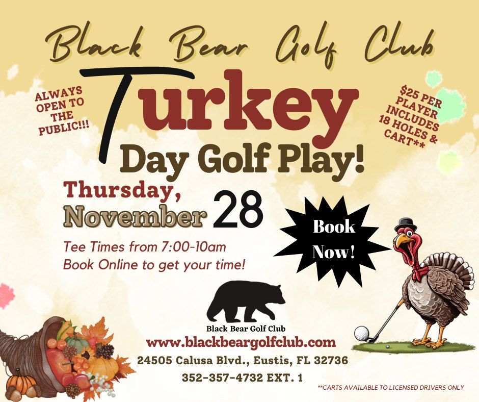 Turkey Day Golf Play