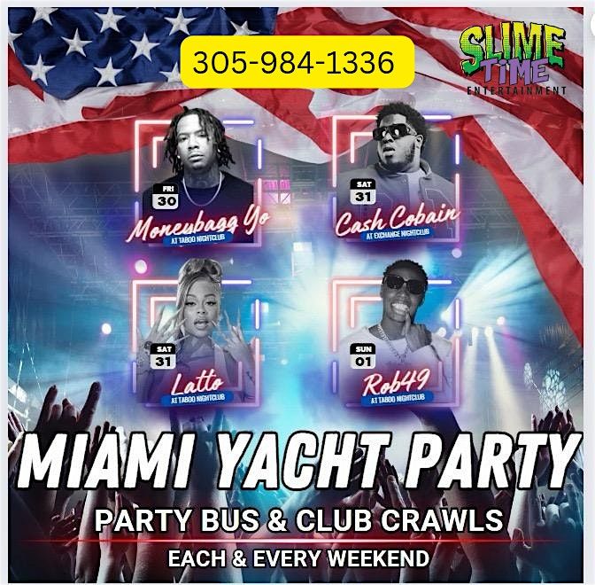 Labor Day Weekend 9pm to12am Yacht Party + 3hrs Open Bar