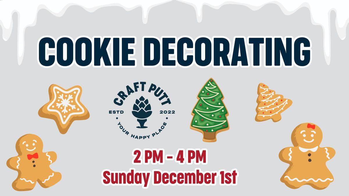 Holiday Cookie Decorating at Craft Putt!