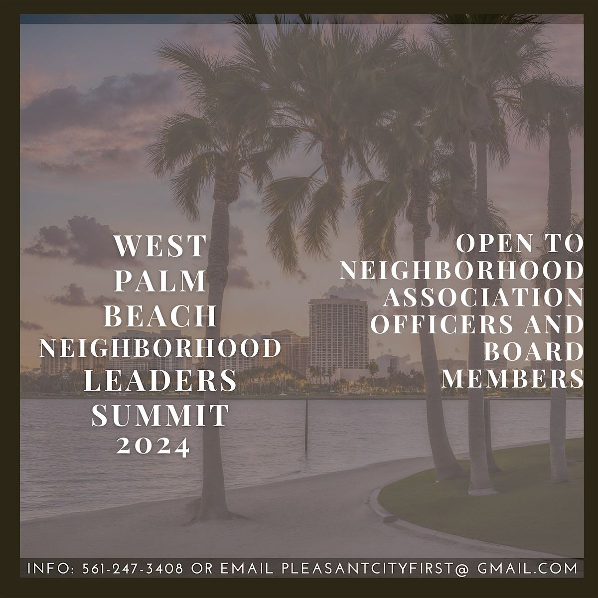 West Palm Beach Neighborhood Leaders Summit 2024