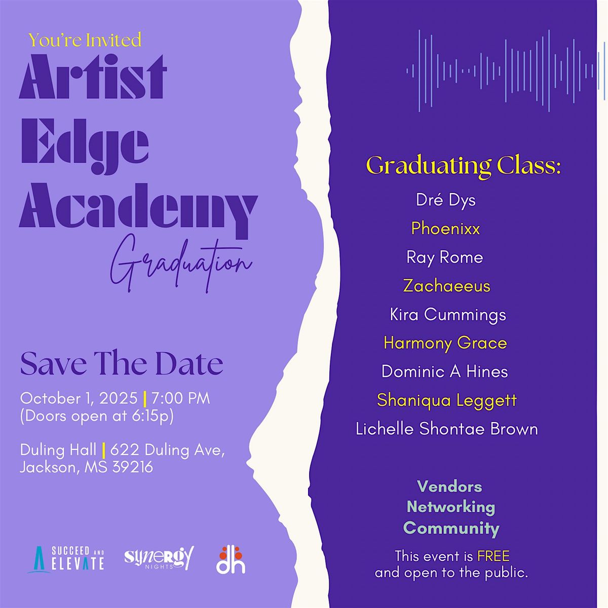 Artist Edge Academy Graduation (Fall 2025 Cohorts)
