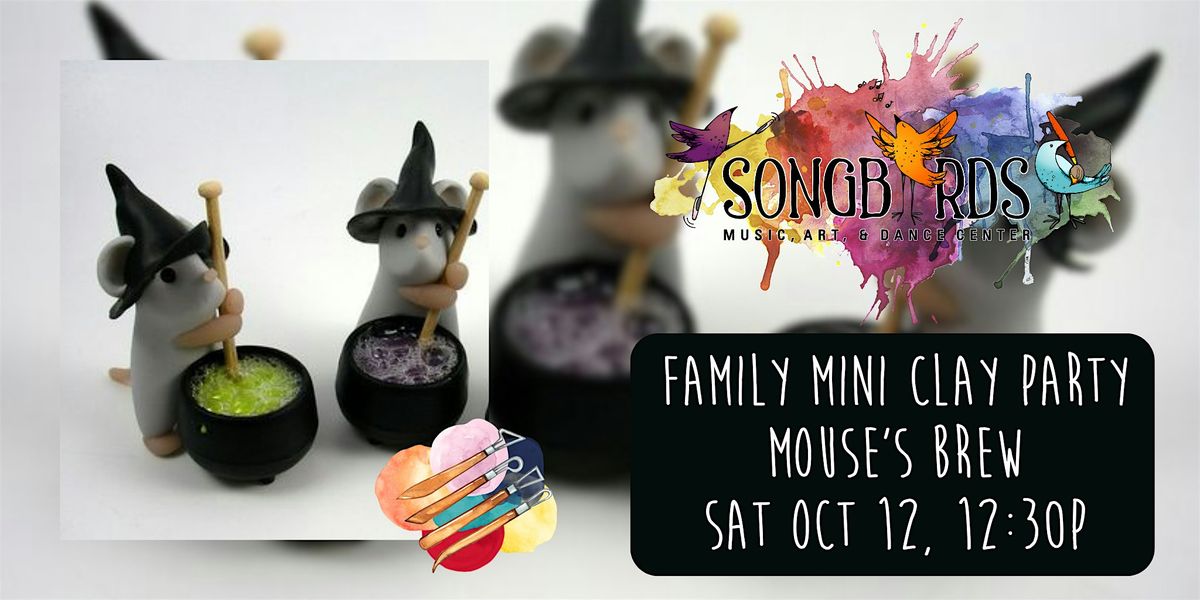 Family Mini Clay Party at Songbirds-  Scholarly Serpent