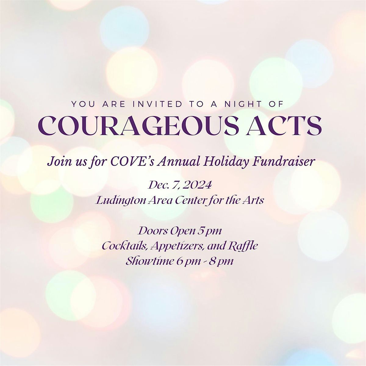 COVE's Annual Holiday Fundraiser