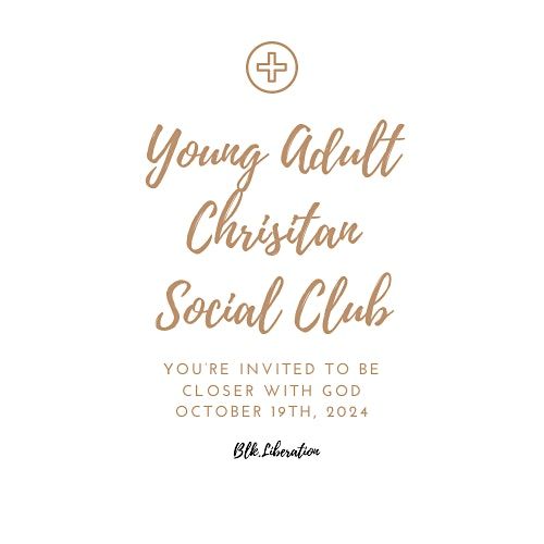 Young Adult Christian Social Club Kickoff Event