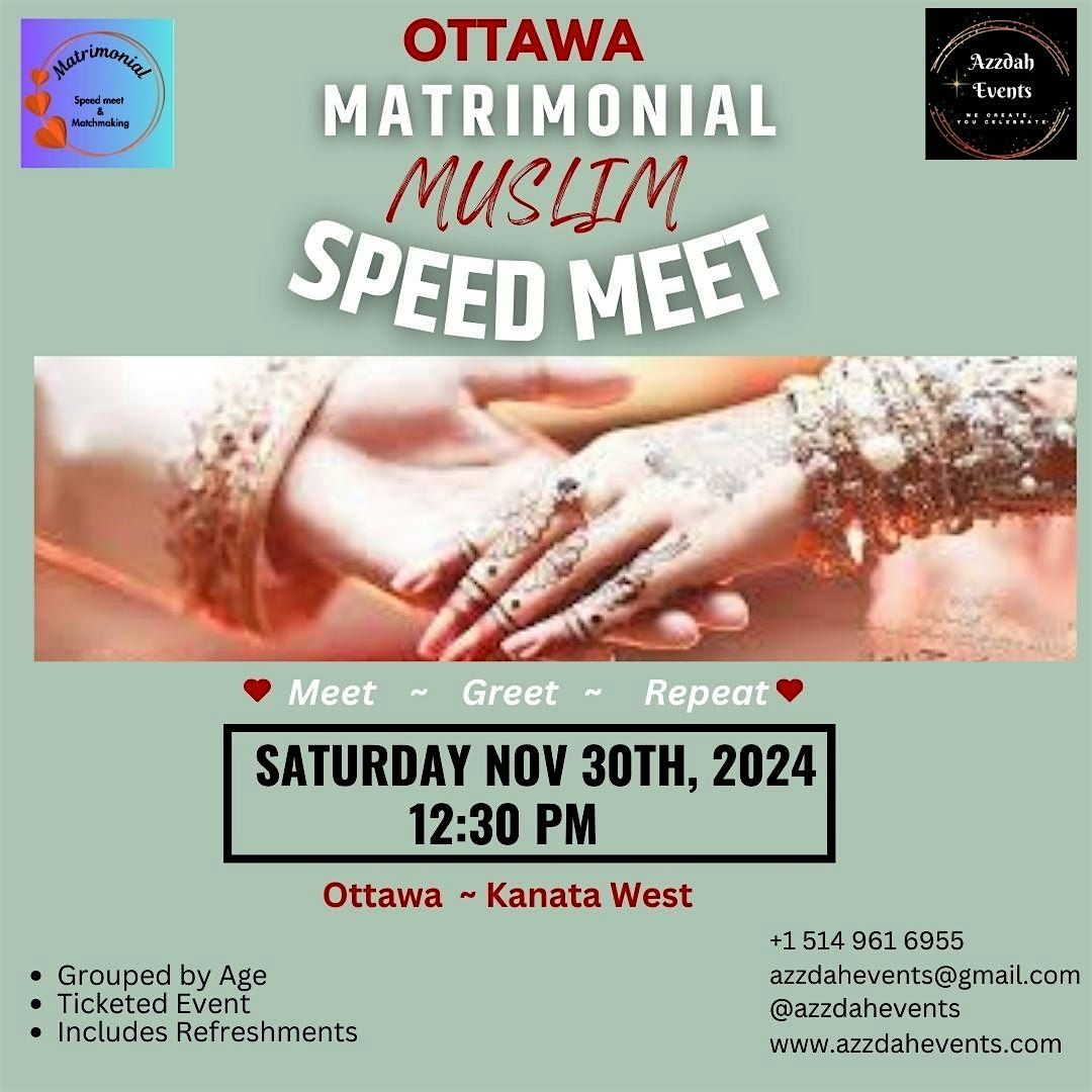 Ottawa Muslim Matrimonial Speed Meet