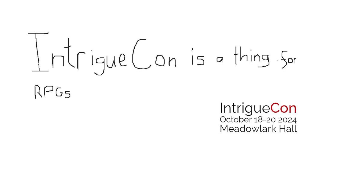 IntrigueCon Fall 2024