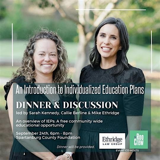 An Introduction to Individualized Education Plans: Dinner & Discussion