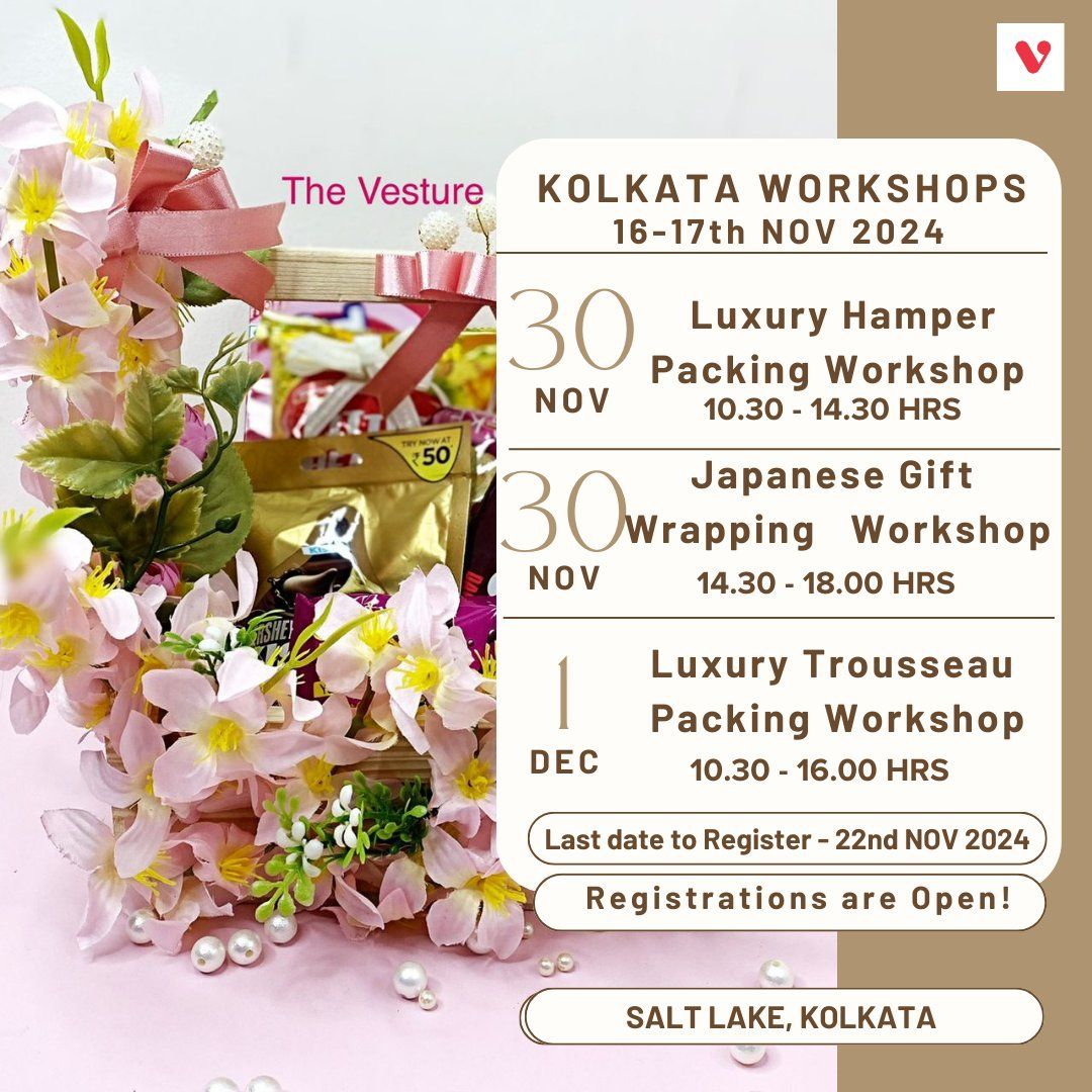 KOLKATA Offline Workshops - 30th NOV-1st DEC