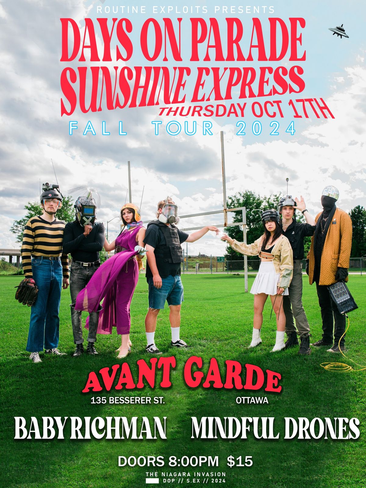 DAYS ON PARADE \/ SUNSHINE EXPRESS \/ BABY RICHMAN \/ MINDFUL DRONES @ AVANT GARDE