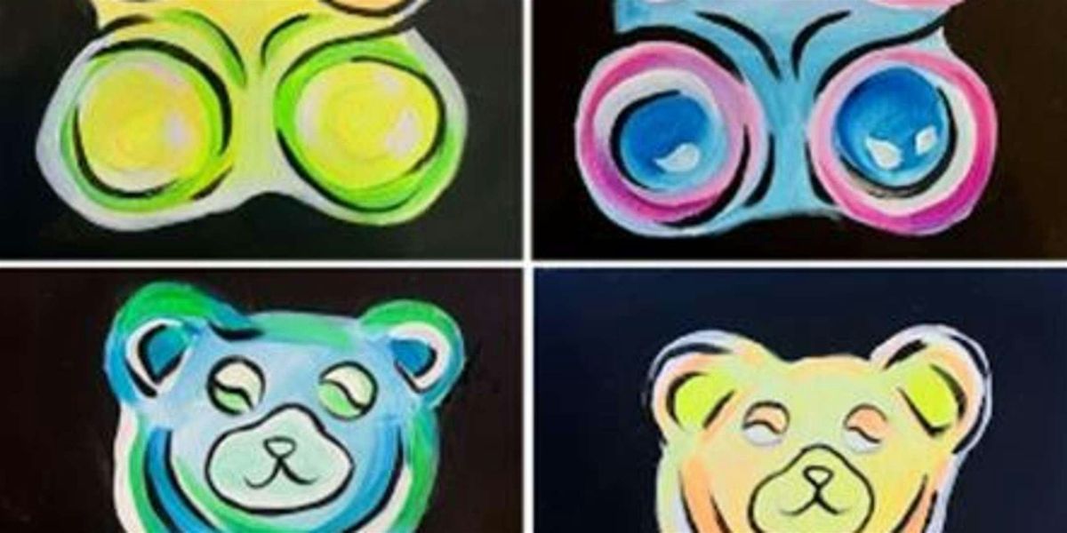 Gummy Bear Glow - Paint and Sip by Classpop!\u2122